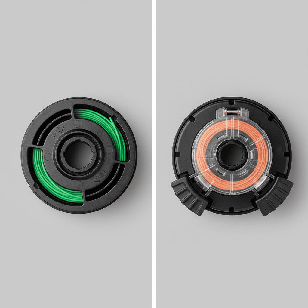 Comparison of manual-wind spool versus automatic-feed cartridge trimmer systems