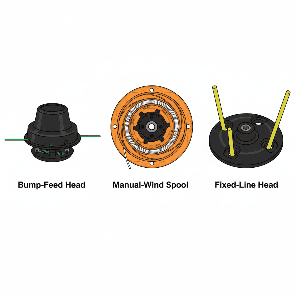 Understanding Your Weed Eater Spool Type Three types of weed eater spool mechanisms compared