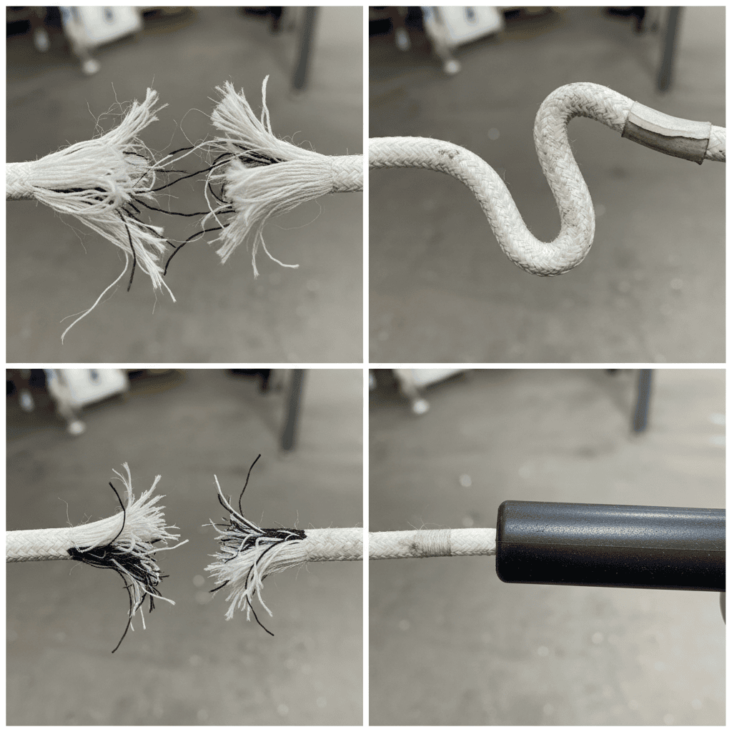 Visual comparison of four common pull cord problems