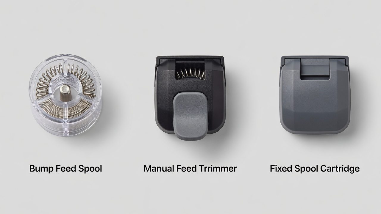 Understanding Your Trimmer Type and Feed Mechanism Comparison of three trimmer feed mechanism types