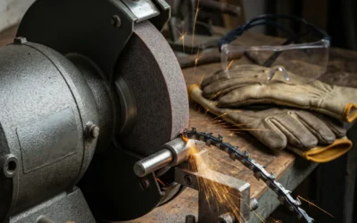 How to Sharpen a Chainsaw Blade with a Grinder