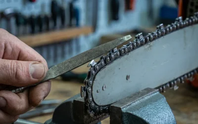 How to Sharpen a Chainsaw with a File (Stihl)