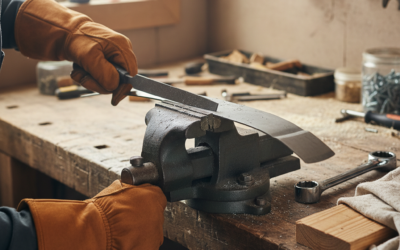 How to Sharpen a Lawn Mower Blade With a File