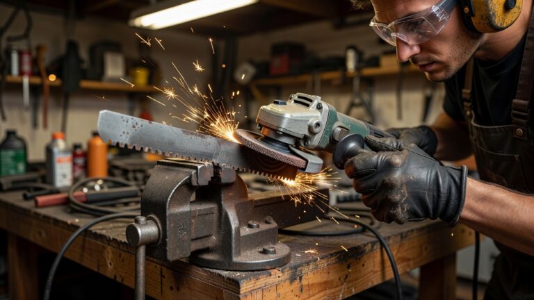 How to Sharpen Lawn Mower Blades with a Grinder (Step-by-Step Guide)