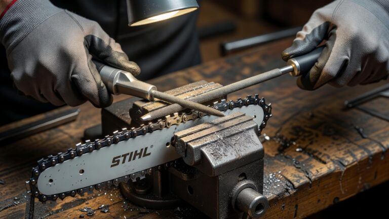 How to Sharpen a Stihl Chainsaw Chain at Home