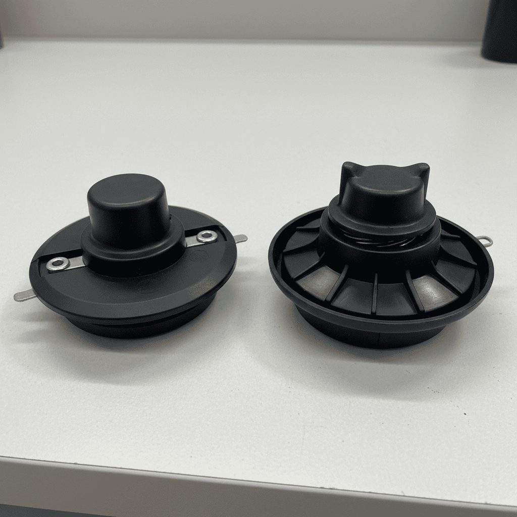 Comparison of fixed-spool and bump-feed trimmer head designs