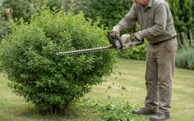 How to Trim Bushes With an Electric Hedge Trimmer