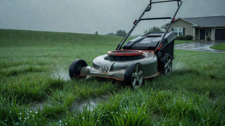 Is It Okay to Mow the Lawn in the Rain? (Safety Guide)