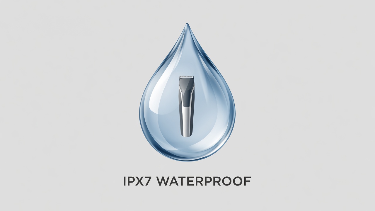Water droplet protecting a grooming tool