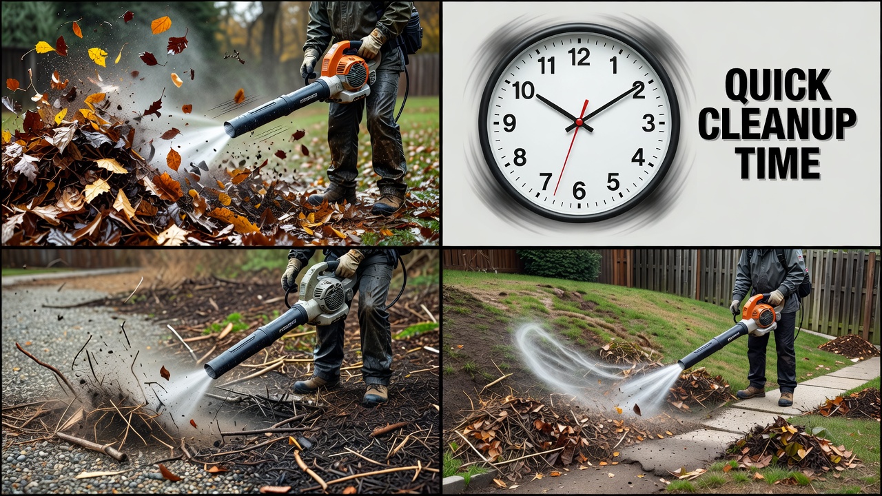 Four applications of CFM: debris capacity, cleanup speed, job versatility, and terrain handling