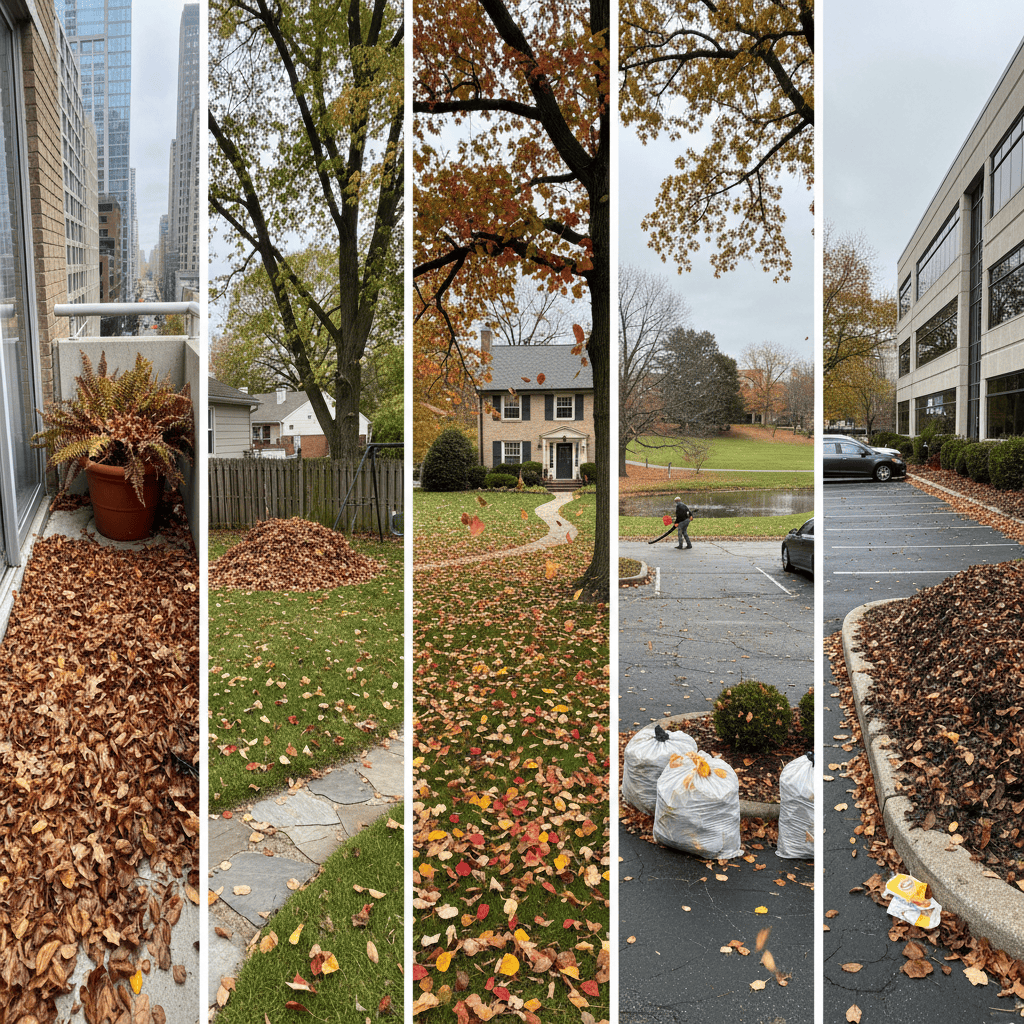 What Is the Best Blower for Leaves? (Buyer's Guide to Finding Your Match) Five different property sizes from small urban yards to large commercial estates