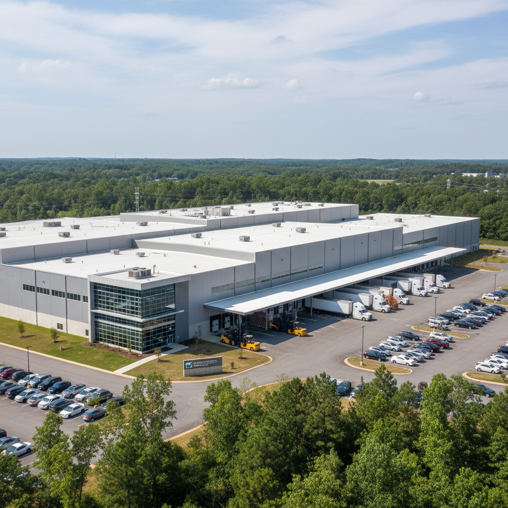 Exterior view of Gravely's manufacturing facility in Clemmons, North Carolina