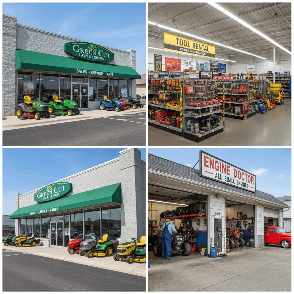 Local Options for Professional Blade Sharpening Three types of professional blade sharpening service locations: equipment dealer, hardware store, and repair shop