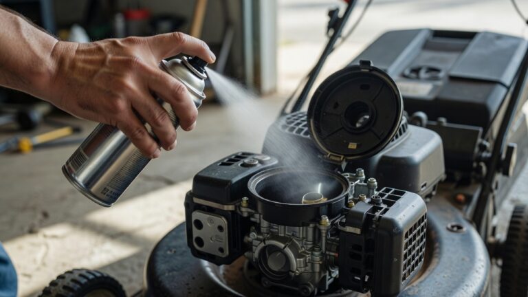 Where Should You Spray Starting Fluid on a Lawn Mower? (Step-by-Step Guide)
