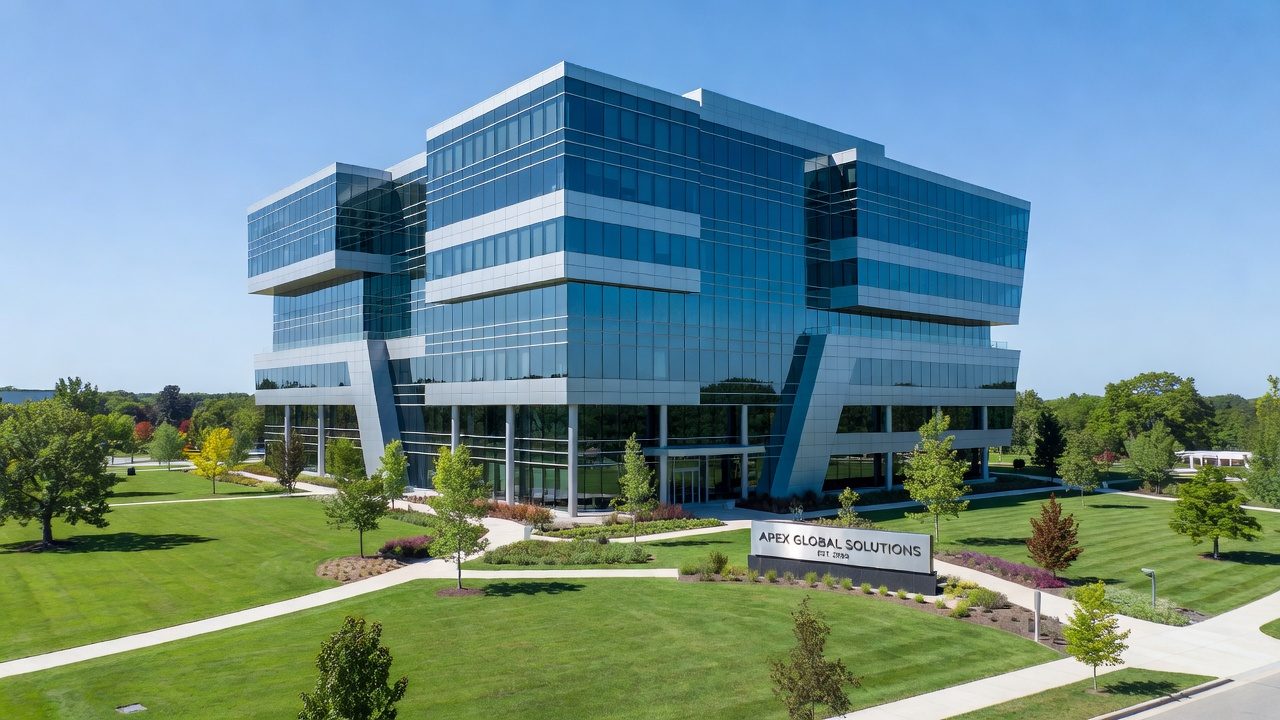 The Toro Company: Corporate Overview Modern corporate headquarters building in business setting