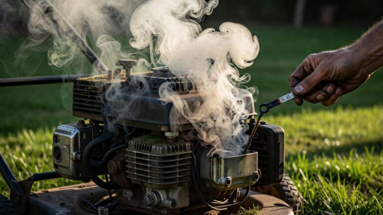 Why Is My Lawn Mower Blowing White Smoke? (Causes & Solutions)